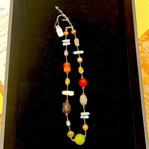 Beautiful hand knotted gemstone necklace! NWT 🌟